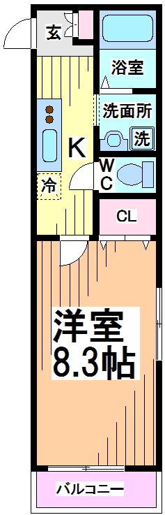 エスペランス幡ヶ谷 間取り