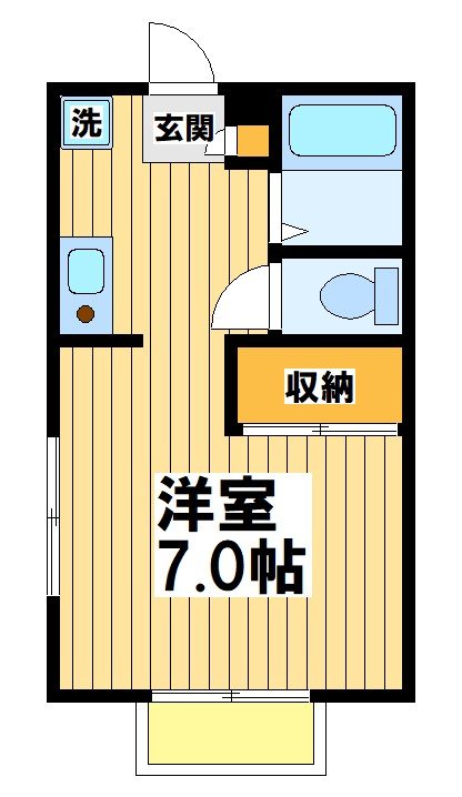 ハイツHIRO　B 200号室 間取り