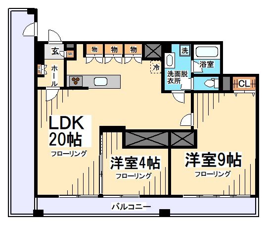 カールトンコート 間取り図