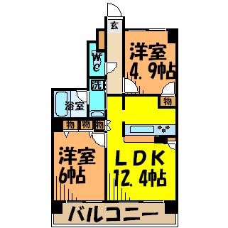 メルヴェーユ調布 間取り図