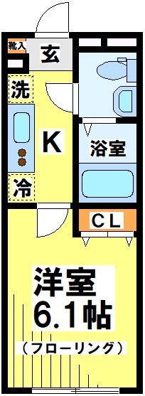 ひかり 101号室 間取り