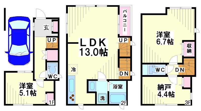 kolet幡ヶ谷  間取り