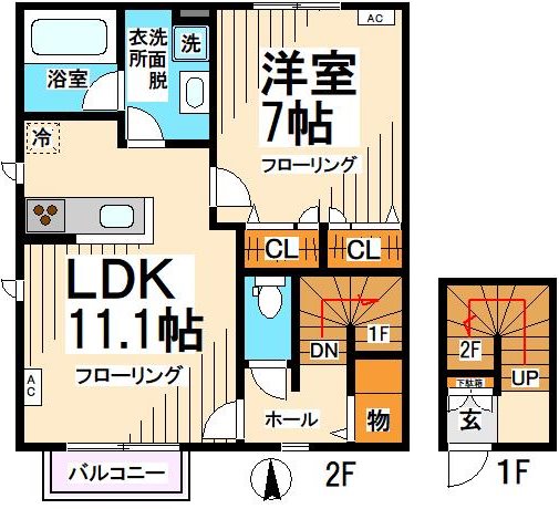 カサセレーナB棟 間取り