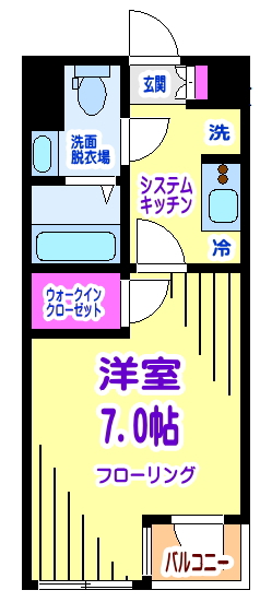 レディアス調布国領 302号室 間取り