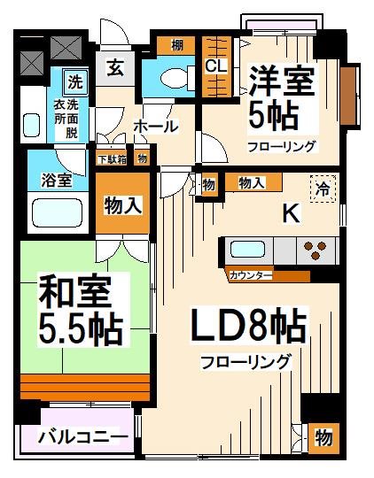 チュリス明大前  間取り