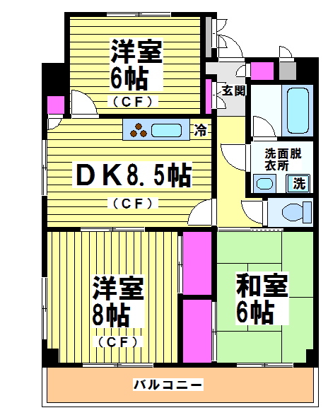 ファミールＹＫ 間取り図