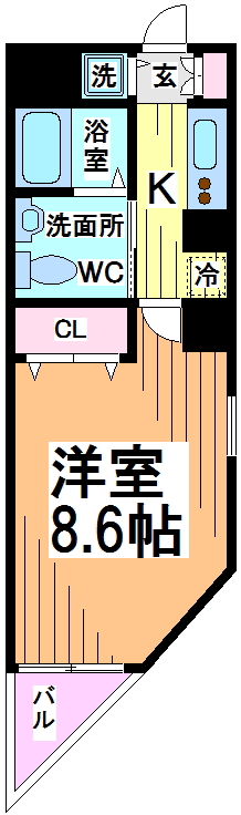 KDXレジデンス幡ヶ谷 間取り