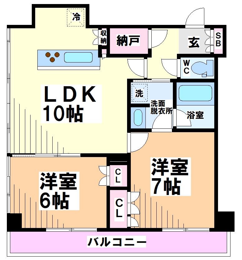 メルクマール京王笹塚レジデンス 間取り図