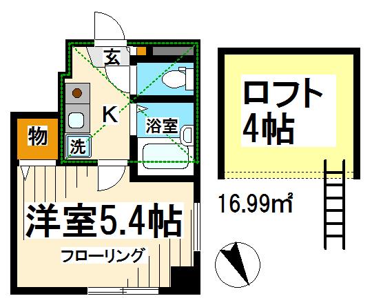 バーミープレイス上北沢Ⅱ 間取り