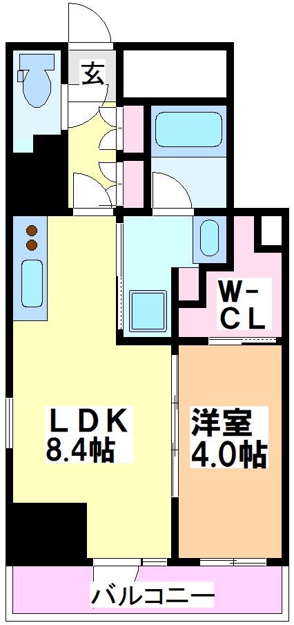 プラウドフラット渋谷笹塚 間取り