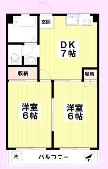 303号室 間取り