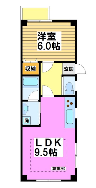 西つつじヶ丘住宅 2F号室 間取り