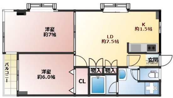 第２伊藤ビル 110号室 間取り