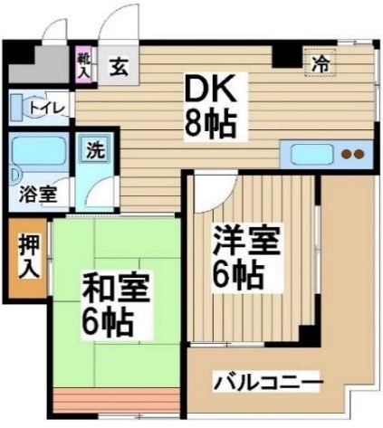 PLAZA20  702号室 間取り