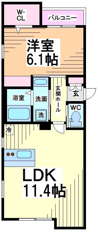 LIBR　BLAN杉並和泉  間取り