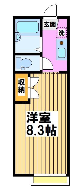 リライズ国領Ⅰ 108号室 間取り