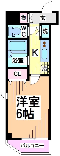 スカイコート幡ヶ谷　   間取り