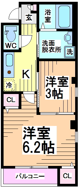 Ｅフラット渋谷本町　 間取り