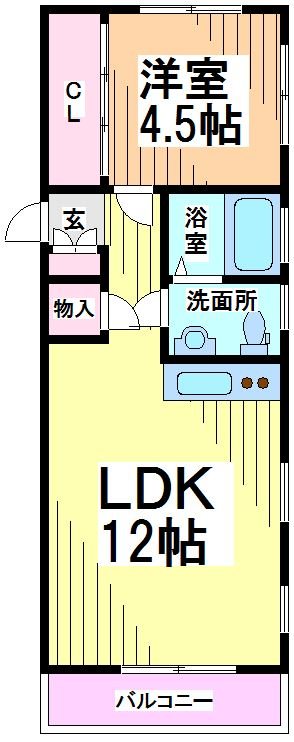 幡ヶ谷コーポラス 間取り