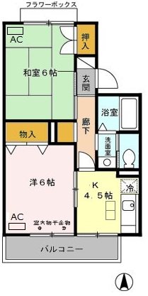 ルードルフィアタウンズ  B202号室 間取り