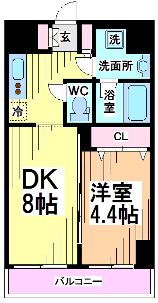 日神デュオステージ代田橋和泉通り  間取り