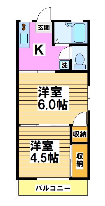 シャンブルB 間取り