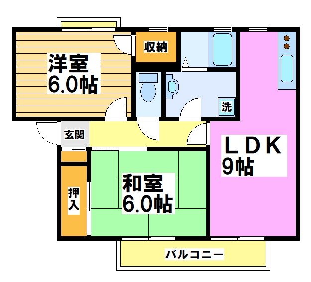 カーサ・ビアンカⅠ 間取り