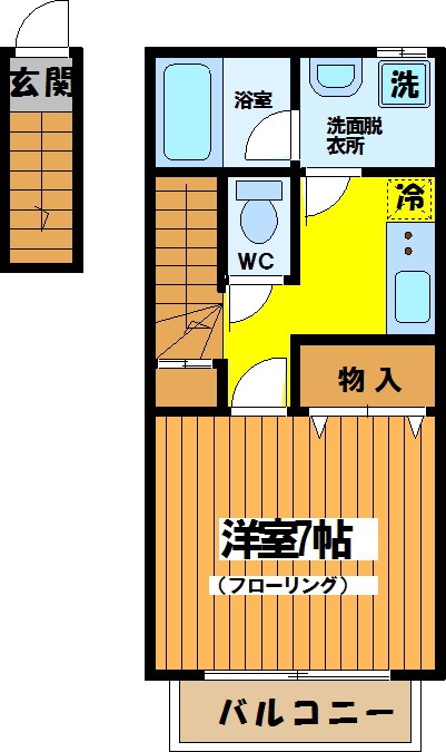 【ガーネットハイツ】 間取り図