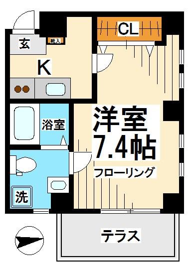 KSフラット  間取り