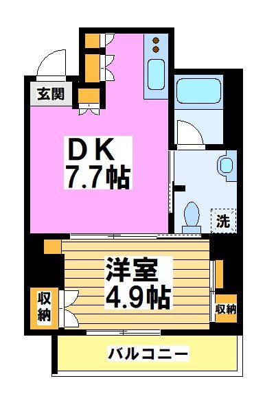 モン・ヴィラージュ仙川 815号室 間取り