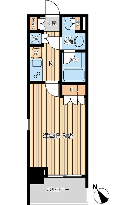 ドゥーエつつじヶ丘 506号室 間取り