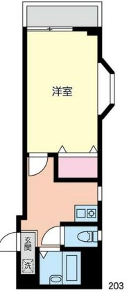 調布FTビル 203号室 間取り
