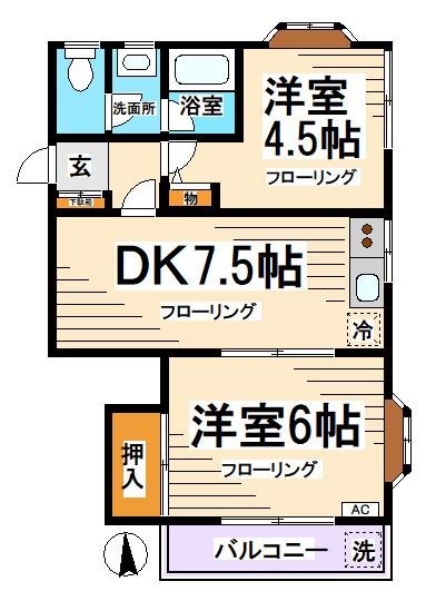 メゾンマヌワール  間取り