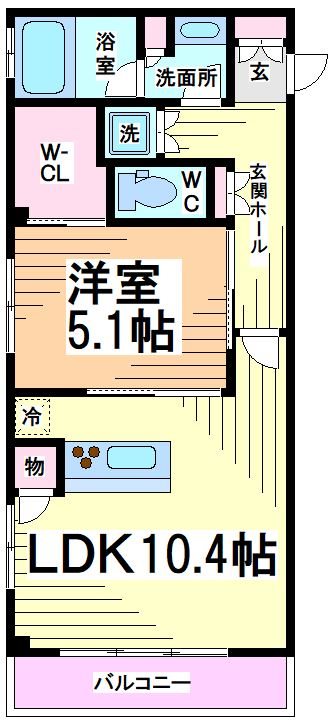 レジディア笹塚Ⅱ 間取り
