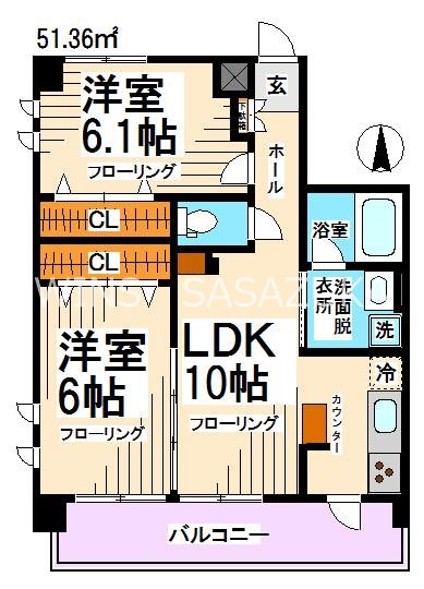 ステディコート桜上水   間取り