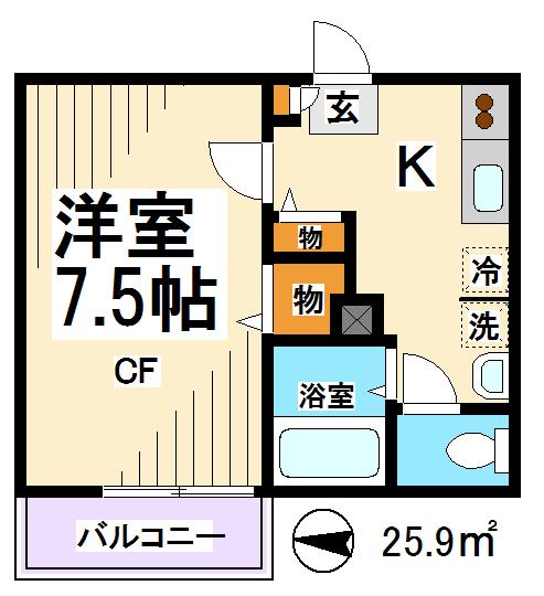 フローラ桜上水 間取り