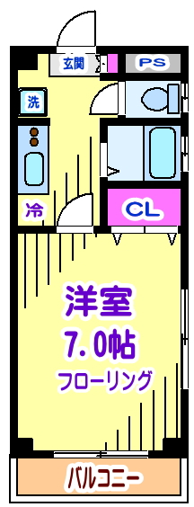グリーンウッド国領 203号室 間取り