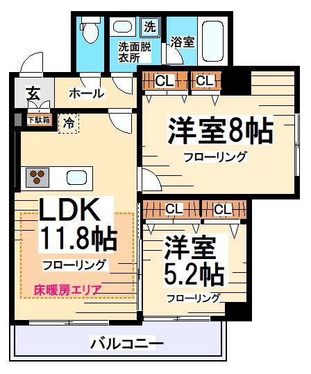 ルミークアン笹塚 間取り