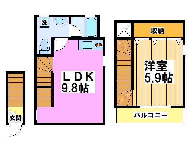 アトリエンテ西つつじヶ丘 間取り