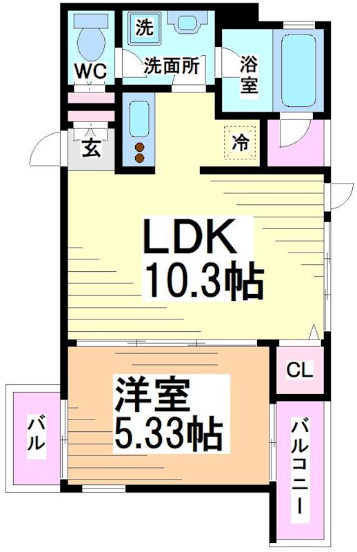 アドレー渋谷本町アネックス 間取り