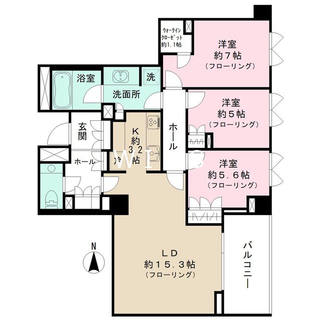 パークコート渋谷大山町ザプラネ清邸 間取り