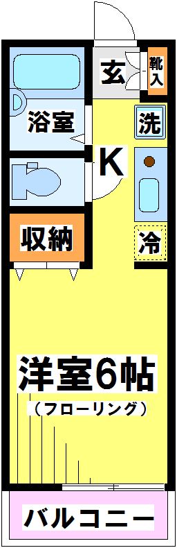 シティーホームズ2 207号室 間取り