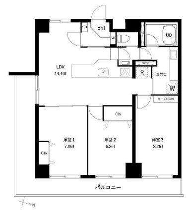 PARK MODERNつつじヶ丘（パークモダンツツジガオカ） 間取り