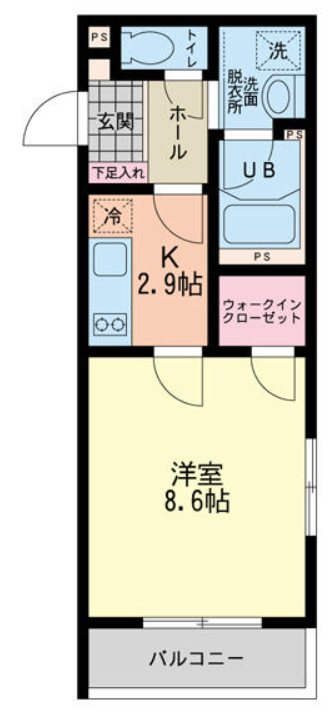 202号室 間取り