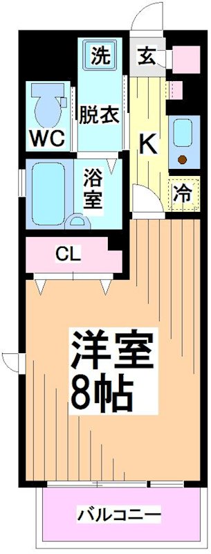 アボリアスコート笹塚イースト 間取り