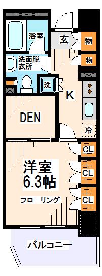 ラ・グラースダイヤモンドマンション桜上水 間取り