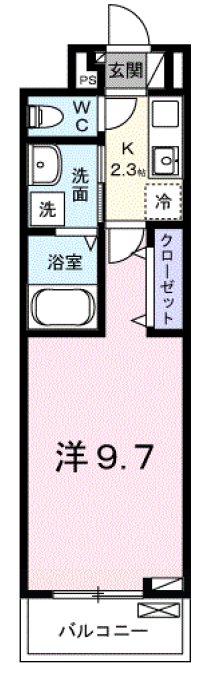 リヴィエールヴィラ神代 103号室 間取り