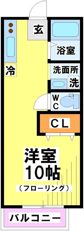 PARK中原 101号室 間取り