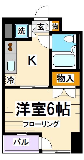 ベルヴィカワダ  間取り