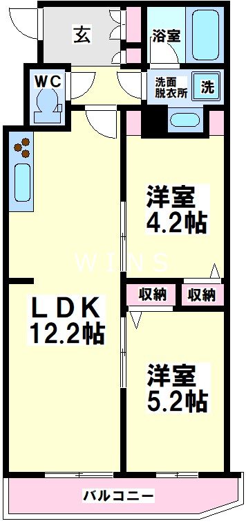 アイルプレミアム笹塚ウエスト 間取り
